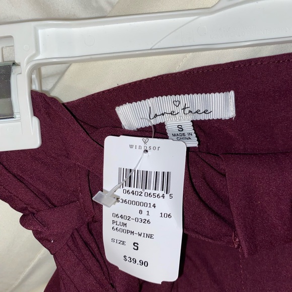 Maroon Dress pants never worn - Picture 3 of 3